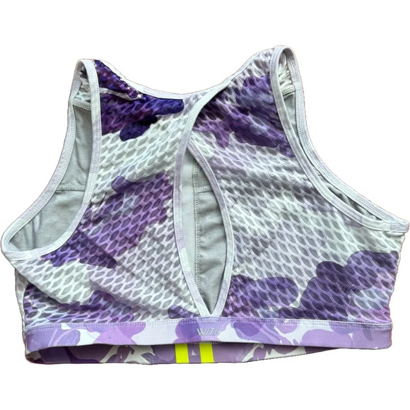 Peloton Camo High Neck Sports Bra • Sz L - Picture 2 of 4
